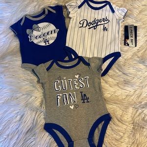 MLB Los Angeles Dodgers girls onesies
